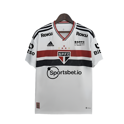 Sao Paulo 22/23 | Camiseta Local - Todos los Patrocinadores - Versión Fan