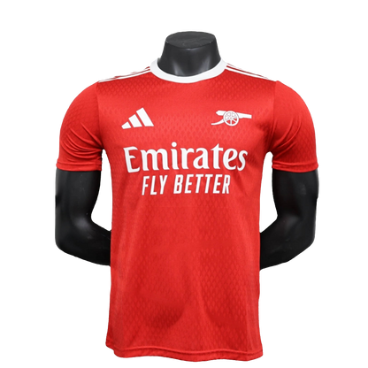 Camiseta prepartido del Arsenal 25/26 - Roja - Versión jugador