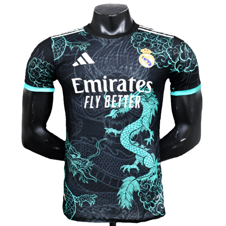 Camiseta Edición Especial del Real Madrid 25/26 - Negra y Celeste - Versión Jugador