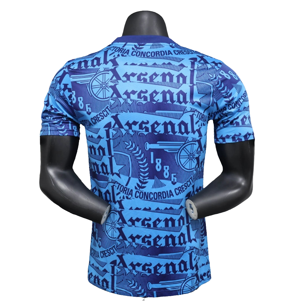 Camiseta prepartido del Arsenal 25/26 - Azul - Versión jugador