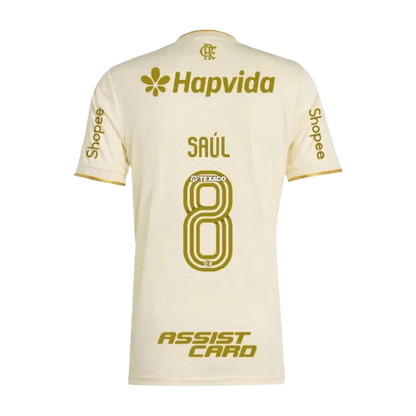 Manto Flamengo Jogo 3 2025/26 – Fan version All Sponsor #8 Saúl