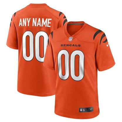 Cincinnati Bengals - Camiseta alternativa personalizada de la NFL - Naranja