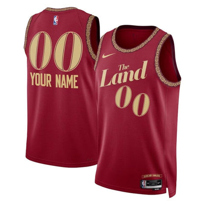 Camiseta NBA unisex Cleveland Cavaliers 23/24 - Borgoña - Edición Ciudad