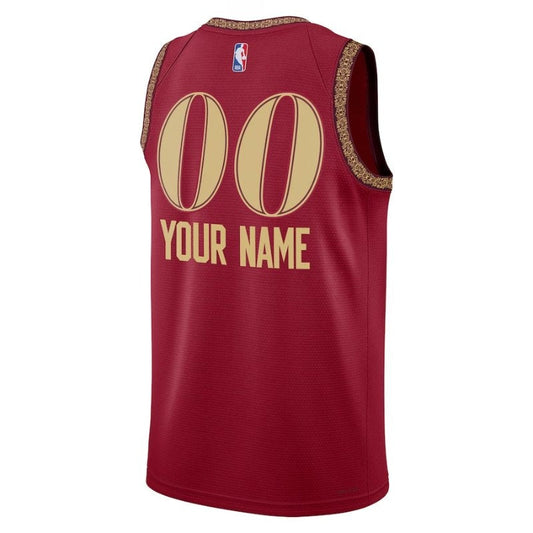 Camiseta NBA unisex Cleveland Cavaliers 23/24 - Borgoña - Edición Ciudad