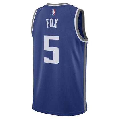 Camiseta unisex de la NBA De'Aaron Fox de los Sacramento Kings (23/24) - Azul - Edición Ciudad