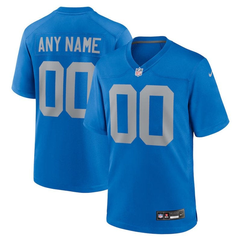 Detroit Lions - Camiseta personalizada de juego alternativo de la NFL - Azul