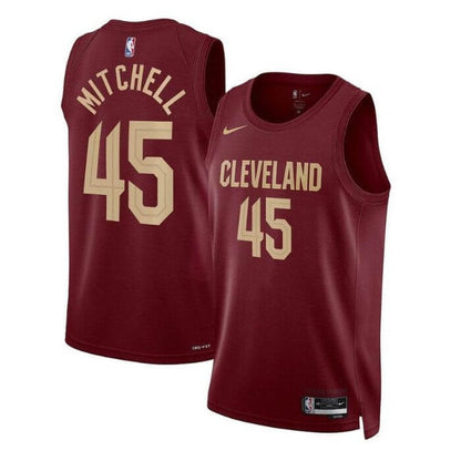 Camiseta unisex de la NBA Donovan Mitchell Cleveland Cavaliers 22/23 - Borgoña