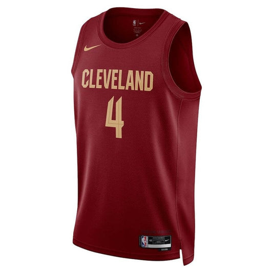 Camiseta de la NBA Evan Mobley Cleveland Cavaliers 22/23, color vino - Edición Ícono