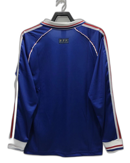 France 1998 I Home Jersey - Long Sleeve Retro Version