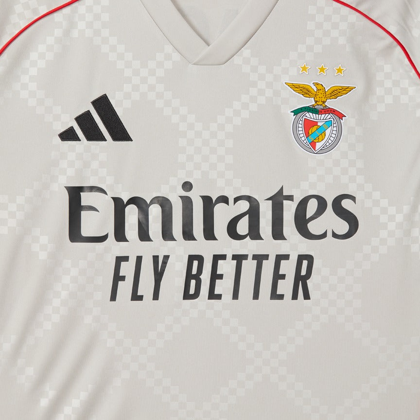 Camisola Benfica Alternativa Bege 2025/26 - ÚLTIMAS UNIDADES