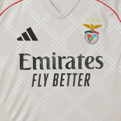 Camisola Benfica Alternativa Bege 2025/26 - ÚLTIMAS UNIDADES