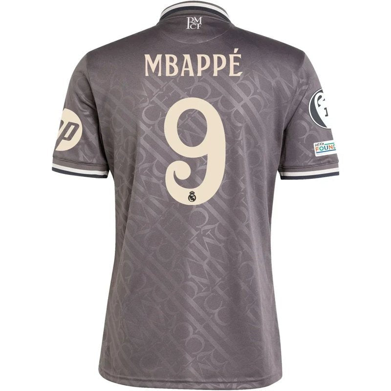 Kylian Mbappé - Camiseta de la tercera equipación del Real Madrid 24/25 - Versión para aficionados