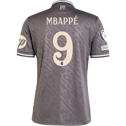 Kylian Mbappé - Camiseta de la tercera equipación del Real Madrid 24/25 - Versión para aficionados