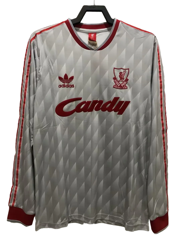 Camiseta de visitante del Liverpool 89/91 II - Versión retro de manga larga