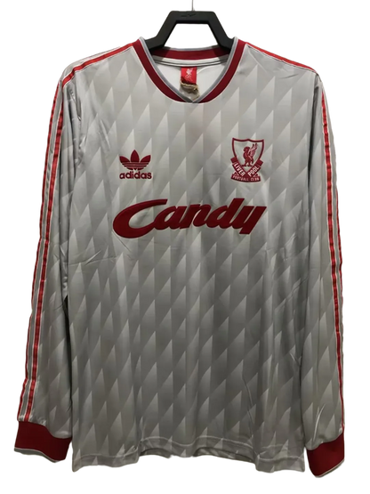 Camiseta de visitante del Liverpool 89/91 II - Versión retro de manga larga