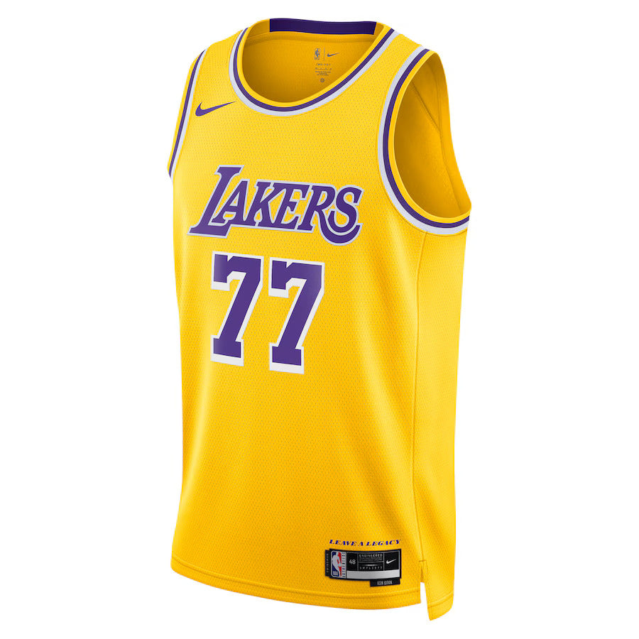 Camiseta de la NBA Luka Dončić de Los Angeles Lakers Edición Ícono 2024 - Dorada - Unisex