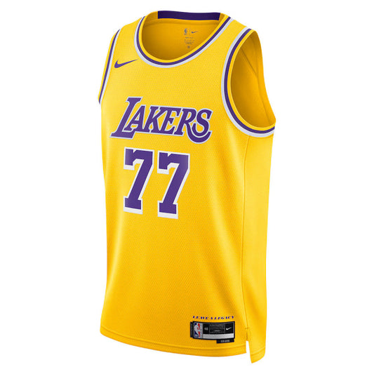 Camiseta de la NBA Luka Dončić de Los Angeles Lakers Edición Ícono 2024 - Dorada - Unisex