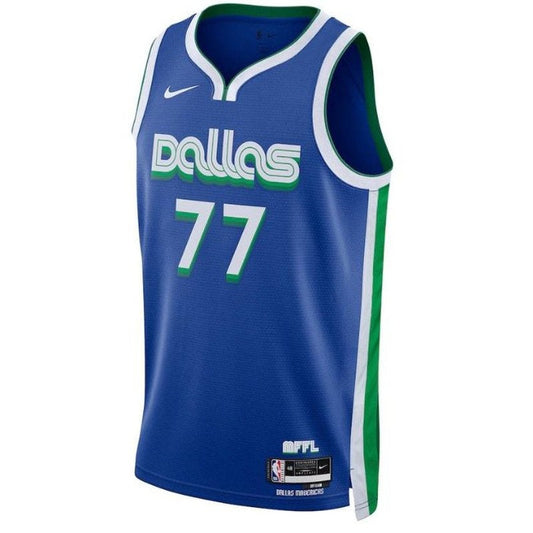 Luka Dončić - Camiseta unisex Dallas Mavericks 2023 NBA - Edición ciudad - Azul