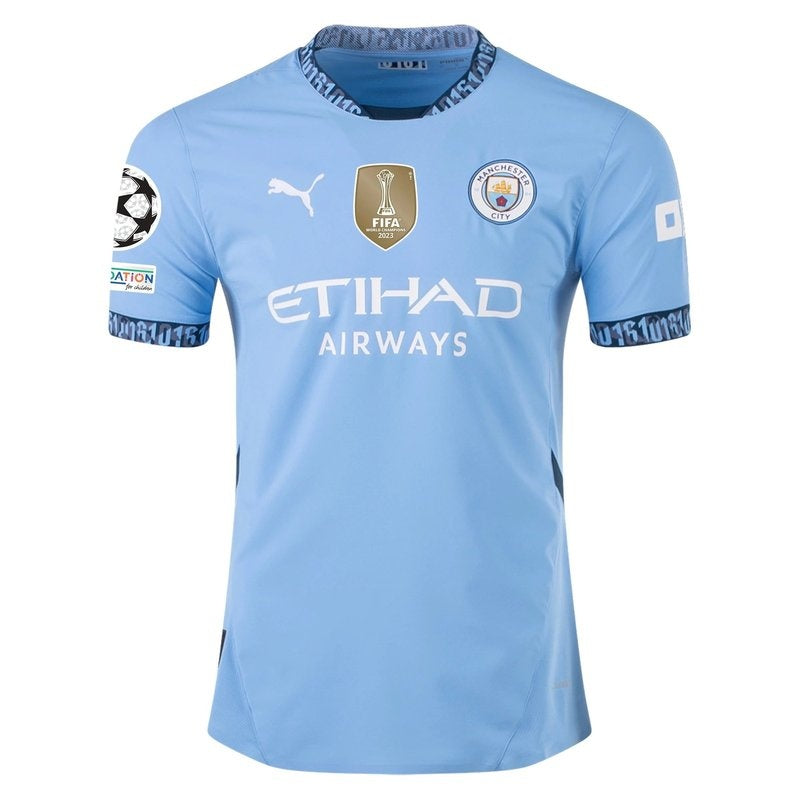Camiseta local del Manchester City UCL 24/25 - Versión de jugador
