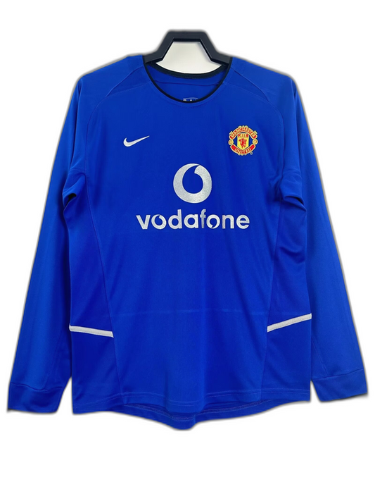 Camiseta de la tercera equipación del Manchester United 02/03 III - Versión retro de manga larga
