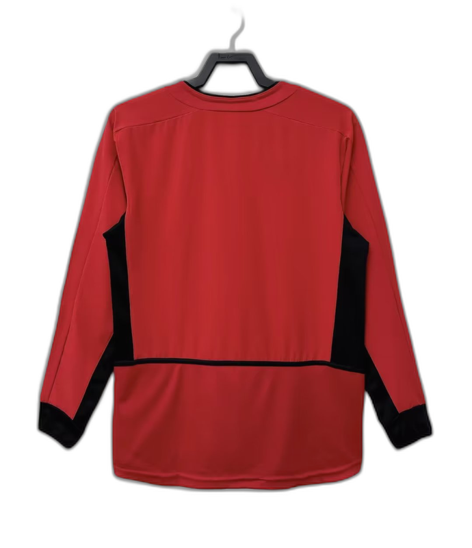 Camiseta local del Manchester United 02/04 I - Versión retro de manga larga