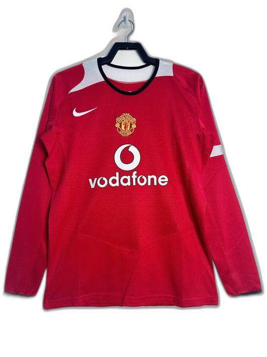 Camiseta local del Manchester United 05/06 I - Versión retro de manga larga