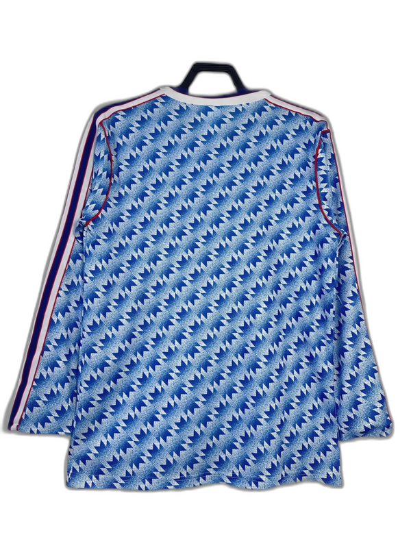 Camiseta de visitante del Manchester United 90/92 II - Versión retro de manga larga