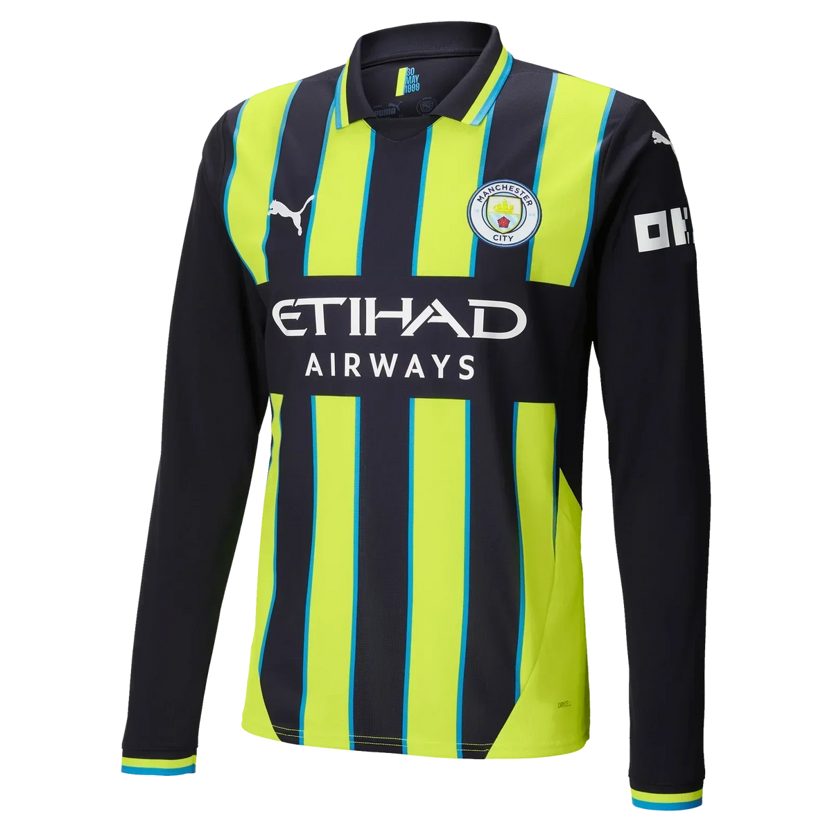 10 Grealish Manchester City Away Jersey 2024/2025 Long Sleeve