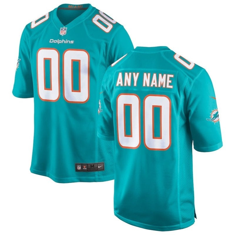 Camiseta personalizada de la NFL de los Miami Dolphins - Aqua