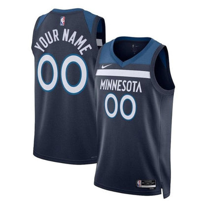 Camiseta unisex de la NBA Minnesota Timberwolves 2023, color azul marino - Edición Icon