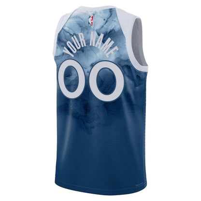Camiseta NBA unisex Minnesota Timberwolves 23/24 - Azul - Edición Ciudad