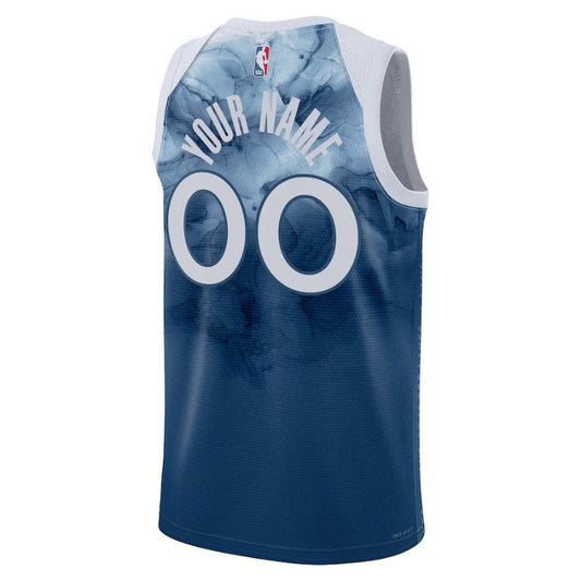 Camiseta NBA unisex Minnesota Timberwolves 23/24 - Azul - Edición Ciudad