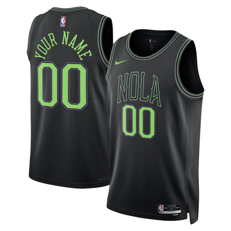 Camiseta unisex de la NBA de los New Orleans Pelicans (23/24) - Negra - Edición City