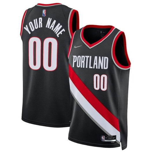 Camiseta NBA Portland Trail Blazers 2023 Diamond - Edición Icon - Negra