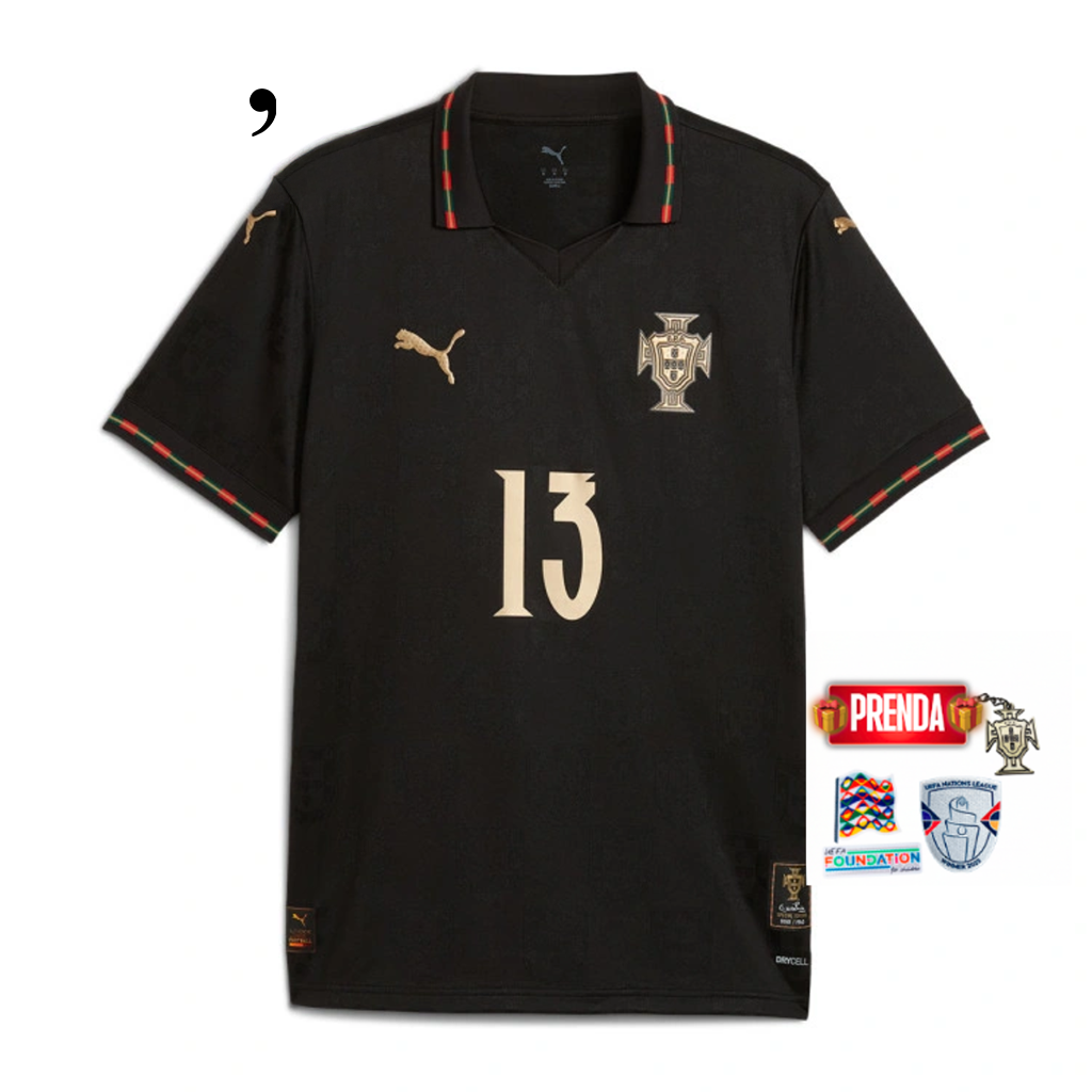🔥 Edição Especial Pantera Negra Authentic – Camisola da Seleção de Portugal EUSÉBIO 2026/27! 🔥