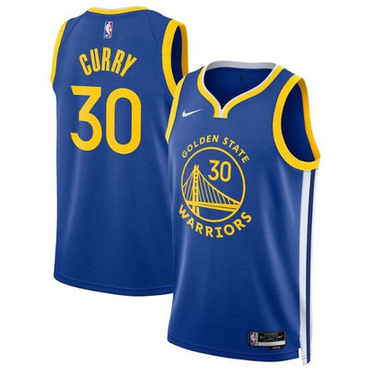 Camiseta unisex de la NBA de Stephen Curry Golden State Warriors 2023 - Edición Ícono - Azul