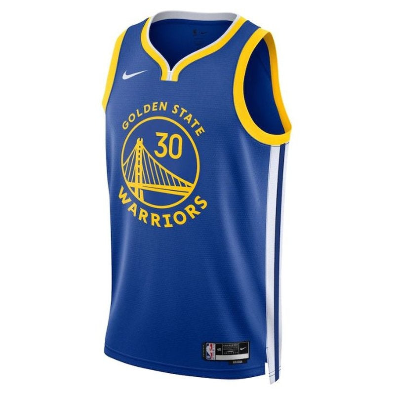 Camiseta unisex de la NBA de Stephen Curry Golden State Warriors 2023 - Edición Ícono - Azul