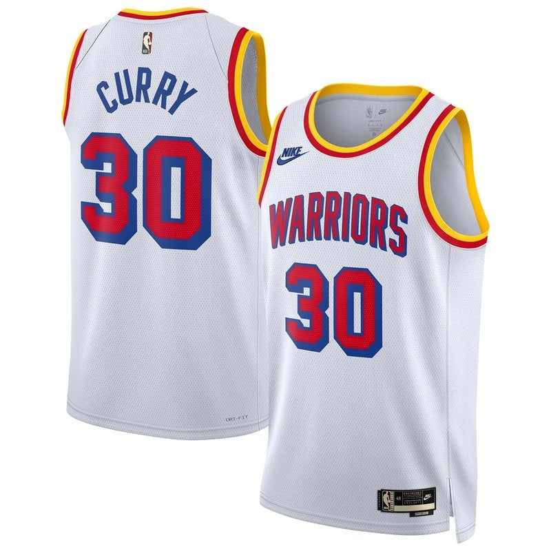 Camiseta unisex de la NBA Stephen Curry Golden State Warriors 2024/25 - Blanca - Edición Clásica
