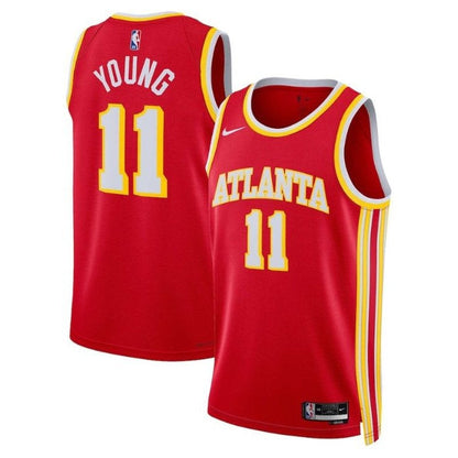 Camiseta unisex de la NBA Trae Young Atlanta Hawks 2023 - Edición Icon - Roja