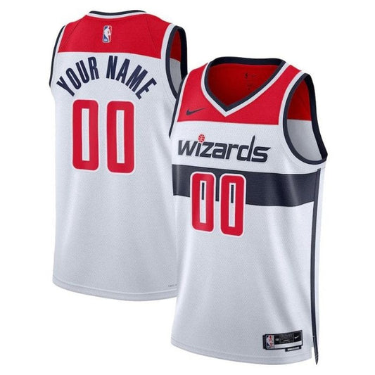 Camiseta unisex de la NBA blanca de los Washington Wizards 2023 - Edición Asociación